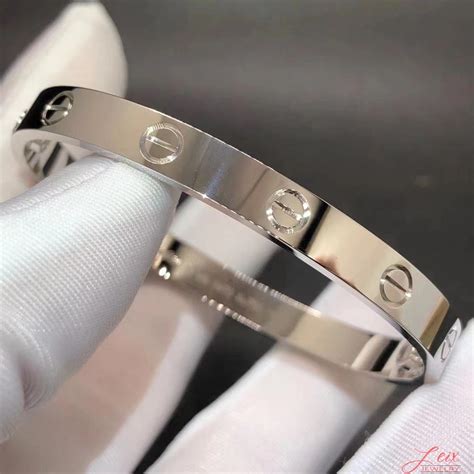 white gold love bracelet - solid gold love bracelet.